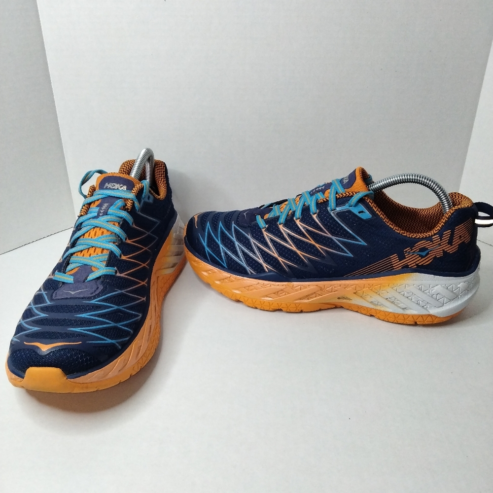 Hoka One One Mens Clayton 2 1014774 MBPO Running Shoes Sneakers Sz 9.5